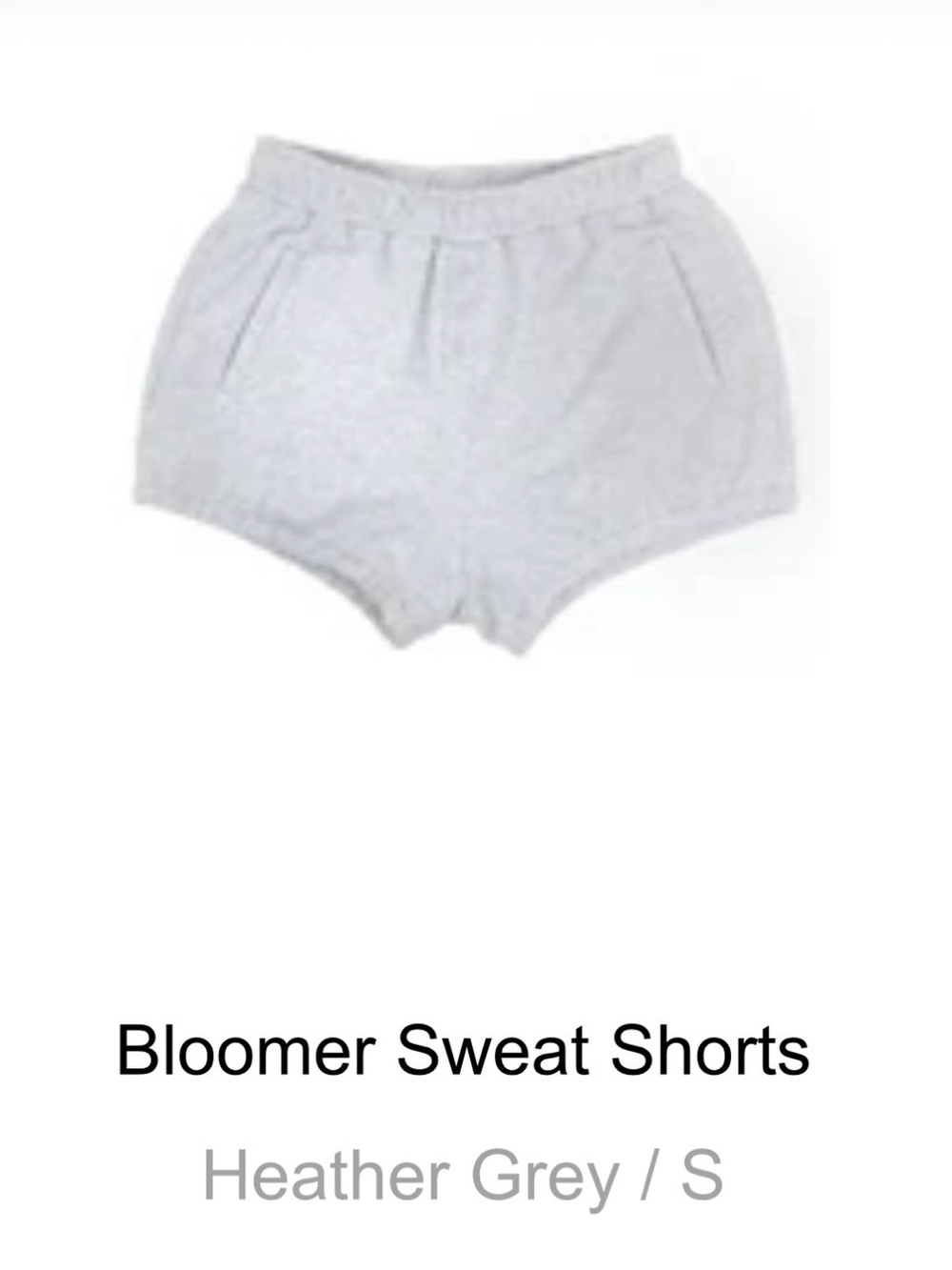 Eight Cats Heather Grey Bloomer Sweat Shorts